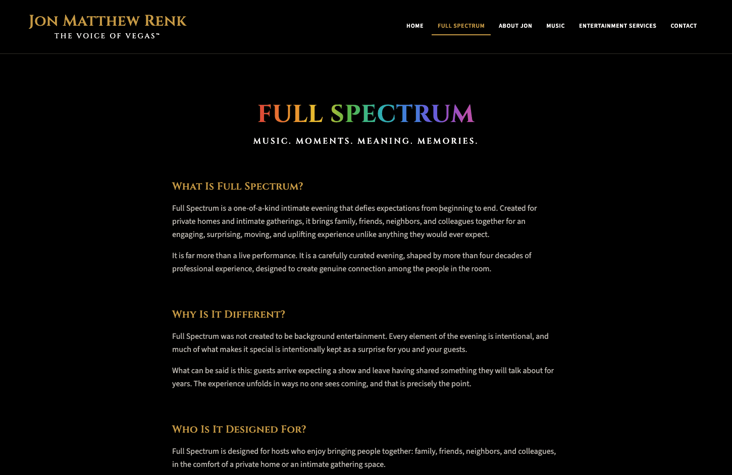 The Voice of Vegas website built by Surgncy